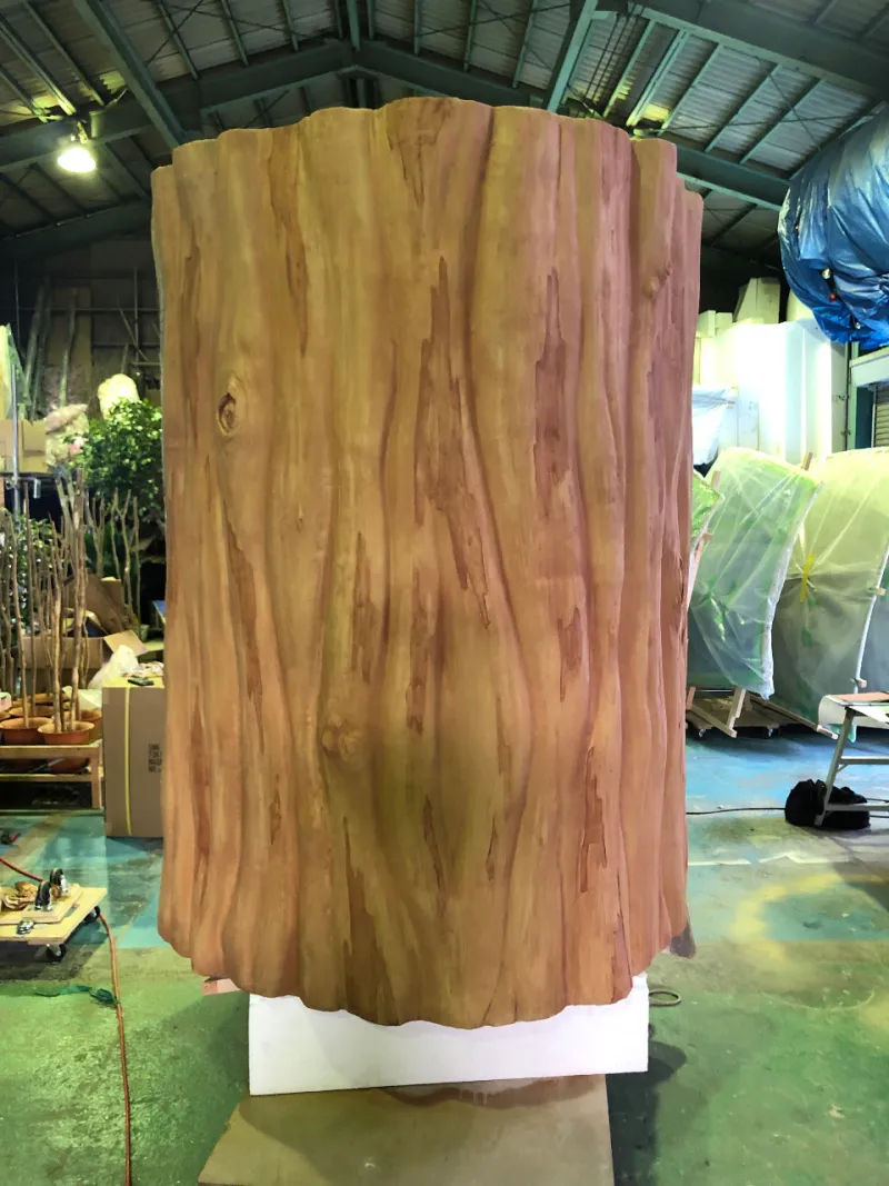 木目造形オブジェ製作